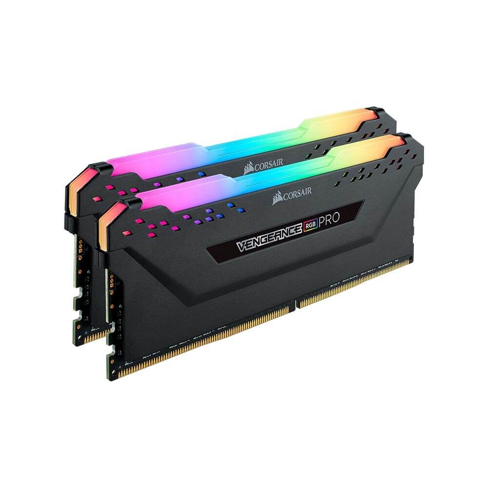 CORSAIR Vengeance RGB Pro 64GB (2 x 32GB) 288-Pin PC RAM DDR4 3600 (PC4  28800) Desktop Memory Model CMW64GX4M2D3600C18 