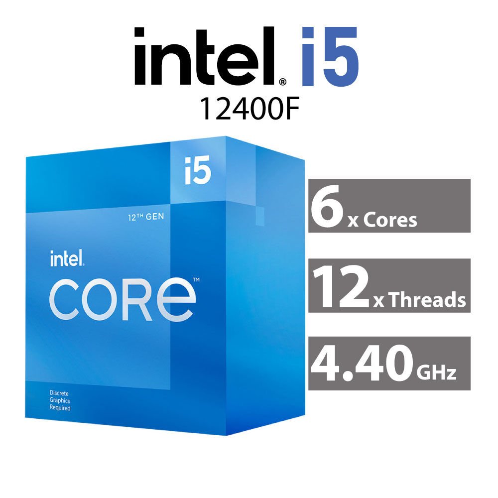 Intel Core i5-12400F Alder Lake 6-Core 2.50GHz LGA1700 65W