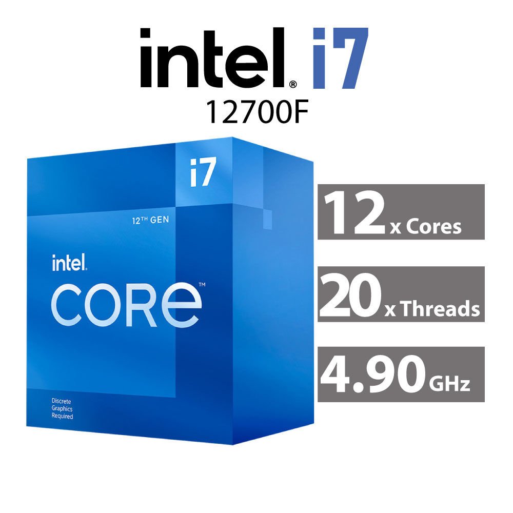 Intel Core i7-12700F Alder Lake 12-Core 2.10GHz LGA1700 65W