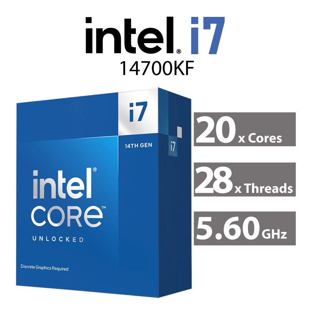 Intel Core i7-14700KF Raptor Lake 20-Core 3.40GHz LGA1700 125W
